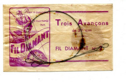 Matériel De Pêche / Collection Thème Pêche / Ancien Sachet D'avançons N° 2 De Marque : DIAMANT - Pesca