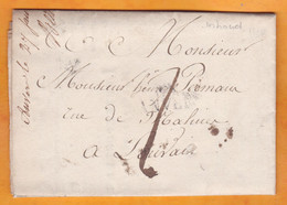 1813 - Marque Postale 93 ANVERS Antwerp, Dept Conquis Des Deux Nêthes Sur Lettre Pliée Avec Corresp Vers LOUVAIN - 1792-1815: Veroverde Departementen