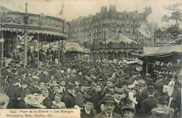 Paris * 11ème 12ème * La Place De La Nation * Les Manèges * Fête Foraine Manège Carousel Stand Jeux - District 11