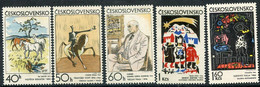 CZECHOSLOVAKIA 1972 Graphic Art MNH / **  Michel 2060-64 - Unused Stamps