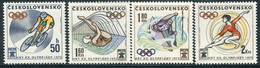 CZECHOSLOVAKIA 1972 Olympic Games, Munich MNH / **  Michel 2067-70 - Nuovi