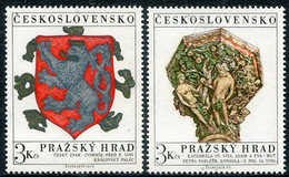 CZECHOSLOVAKIA 1972 Prague Castle MNH / **  Michel 2071-72 - Unused Stamps