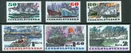 CZECHOSLOVAKIA 1972 Merchant Shipping MNH / **  Michel 2091-96 - Neufs