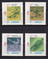 MiNr. 1075 - 1078  Kanada (Dominion)1988, 12. Febr. Olympische Winterspiele, Calgary (V) - Postfrisch/**/MNH - Neufs