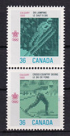 MiNr. 1066 - 1067  Kanada (Dominion)1987, 13. Nov. Olympische Winterspiele 1988, Calgary (IV) - Postfrisch/**/MNH - Unused Stamps