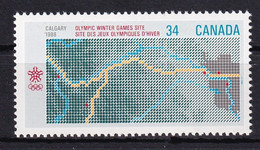 MiNr. 986 Kanada (Dominion)1986, 13. Febr. Olympische Winterspiele 1988, Calgary (I) - Postfrisch/**/MNH - Ungebraucht