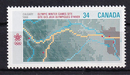 MiNr. 986 Kanada (Dominion)1986, 13. Febr. Olympische Winterspiele 1988, Calgary (I) - Postfrisch/**/MNH - Unused Stamps