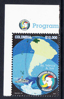 2016 Colombia Antarctic Program Maps Complete Set Of 1 MNH - Colombia
