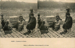 Paris * Les Petits Métiers Parisiens * Tondeurs De Chiens * Métier Dog * Cpa Stéréo - Artigianato Di Parigi