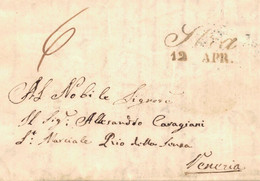 1848 Gatta Bf M. Inh. N. Venedig - 1. ...-1850 Prephilately