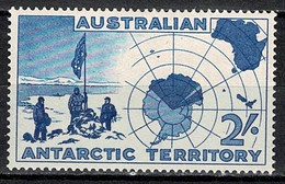 Australian Antartic Territory 1957 Explorers And Map. - Other & Unclassified