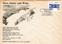 POLOGNE. N°2653 De 1982 Sur Enveloppe 1er Jour. Gravure De Gdansk/Vistule. - Grabados