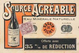 Vichy  Publicité Pour  Source Agreable - Vichy