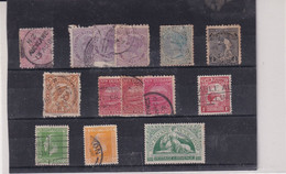 NOUVELLE ZELANDE- LOT TP X & OB  1880 - Unused Stamps