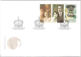 Norway Norge 2003 100. Birthday King Olav V, Mi 1471-1473,  FDC - Cartas & Documentos