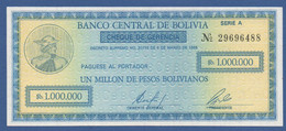 BOLIVIA - P.190 – 1.000.000 Pesos Bolivianos D.08.03.1985 UNC Serie A 29696488 - Bolivie