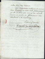 Signature Autographe Nicolas François De Neufchâteau Député 1791 Convention 1792 Ministre De L'intérieur - Sonstige & Ohne Zuordnung