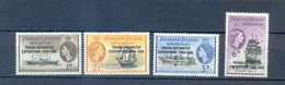 FALKLAND ISLAND AND DEPENDENCIES SHIPS OVERPRINT 1958 MNH - Barche
