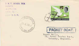 Pitcairn Islands Paquebot Cover 1970 - Pitcairninsel