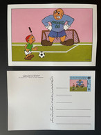 Libye Libya 1986 Stationery Entier Ganzsache Football Fußball Soccer World Cup Coupe Monde Mexico Mexiko 86 WM - Libya