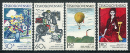 CZECHOSLOVAKIA 1973 Graphic Art MNH / **  Michel 2117-20 - Unused Stamps