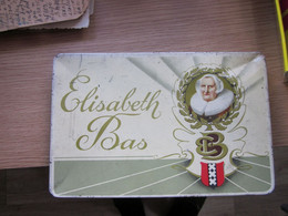Old Tin Box Elisabeth Bas 10 Sigaren Elisabeth Bas H Jos Van Susante Co Boxtel Holland - Boites D'allumettes