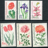 CZECHOSLOVAKIA 1973 Flower Exhibition, Olomouc MNH / **  Michel 2147-52 - Nuevos