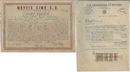 Brazil 1956 Shareholding Móveis Cimo SA From Curitiba Furniture Size 21x30 Cm - M - O