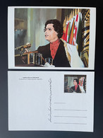 Libye Libya 1988 Stationery Entier Ganzsache American Agression Kadhafi Gaddafi Children Kinder - Libyen