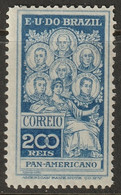 Brazil 1909 Sc 191 Yt 144 MH* Some Disturbed Gum - Unused Stamps