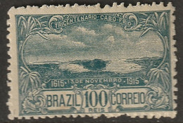 Brazil 1915 Sc 195 Yt 147 MH* Perf Damage - Unused Stamps
