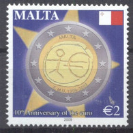 Malta 2009 Introduction Of Euro Currency MNH VF - Malte
