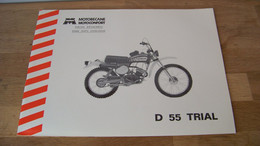 Catalogue Motobécane Motoconfort Pièces Détachées D 55 Trial - Moto