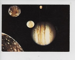 Voyager 1, Système Jovien, 4 Satellites Galileens : IO Ganymede Europe Callisto (cp Vierge N°34 Galaxy Contact) - Astronomie