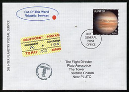 Planet Jupiter (Fantasy) Cover To Pluto Bearing Jupiter 50 Solar Stamp - Other & Unclassified