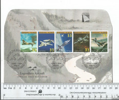 Marshall Islands  Legendary Aircraft FDC Strip Of 5...................(Box 9) - Marshall