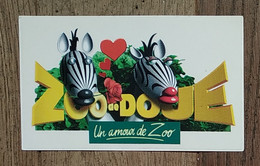 AUTOCOLLANT STICKER - ZOO DE DOUÉ - UN AMOUR DE ZOO - ANIMAUX PARC ZOOLOGIQUE ZÈBRES - Stickers
