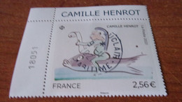 5513 OBLITERATION CHOISIE  SUR TIMBRE NEUF  CAMILLE HENROT - Used Stamps