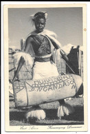 CPA. .. EAST AFRICA . OUGANDA  .. KARAMAJONG DRUMMER.  TBE .1950..  SCAN - Uganda