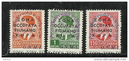 ZONA FIUMANO KUPA 1942 ONMI MATERNITÀ INFANZIA NUOVA SOPRASTAMPA SERIE COMPLETA COMPLETE SET MNH - Fiume & Kupa