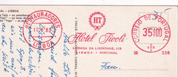 Hotel Tivoli Lisboa EMA Val 35 Of Portugal Over Postcard - Frankeermachines (EMA)