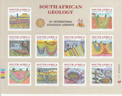 2016 South Africa Geology Geological Congress   Complete Sheet Of 10  MNH - Neufs