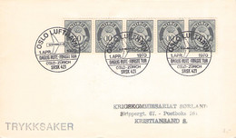 NORWAY - FIRST FLIGHT OSLO - ZÜRICH 1970 / GR 132 - Storia Postale