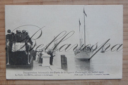 Brugge. Plechtige Inhuldiging Van De Havens Van Brugge En Zeebrugge Op 23 Jullie 1907. Aankomst Jacht  Alberta - Inaugurazioni