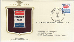 USA United States 1993 Salvation Army Stamp, The Historic Stamp 1965 - 1991-2000