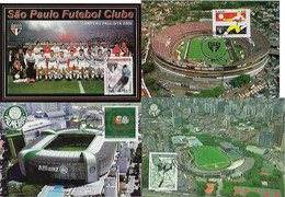 Brazil 1987 / 2014 4 Maximum Card Sport Soccer Team Stadium São Paulo Palmeiras - Equipos Famosos