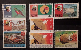 Zaire 1979 Lot 8 Stamps Expedition De Fleuve And Other - Usados