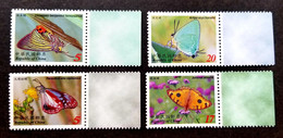 Taiwan Butterflies 2004 Insect Flower Butterfly Butterflies Flora Fauna (stamp Margin) MNH - Unused Stamps