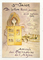 Cp, Bourses & Salons De Collections, 3 E Salon Carte Postale Ancienne, 1983,amicale Des Cartophiles De L'Anjou , Vierge - Bolsas Y Salón Para Coleccionistas