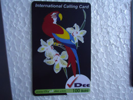 THAILAND USED CARDS BIRD BIRDS PARROTS - Papageien